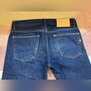 Brave Star Classic Indigo Selvedge Denim Slim Straight Men size 32 x 34